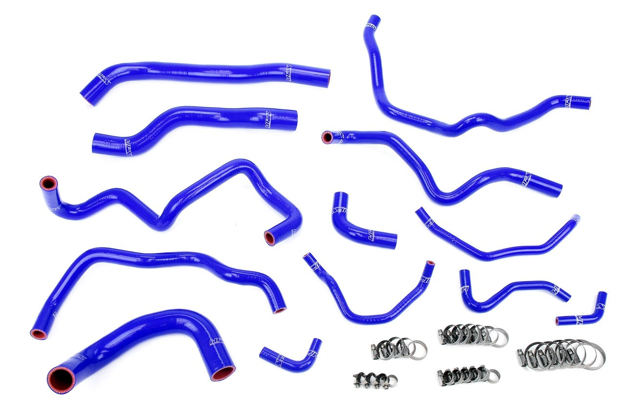 HPS Performance 57-2004-BLUE Silicone Radiator/Heater/Oil Cooler/Ancillary Coolant Hose Kit For 06-07 Mazdaspeed 6 2.3L Turbo