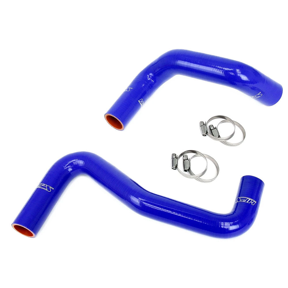 HPS Performance 57-2058-BLUE Silicone Radiator Hose Kit For Nissan 240SX LS Swap (SR20DET Radiator, 8 o'clock thermo, LS1 water pump)