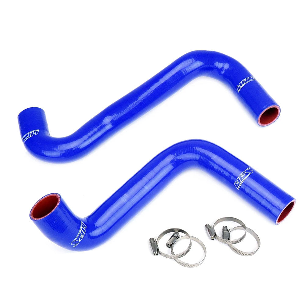 HPS Performance 57-2059-BLUE Silicone Radiator Hose Kit For Nissan 240SX LS Swap (KA24DE Radiator, 9 o'clock thermo, LS3/LS7 water pump)