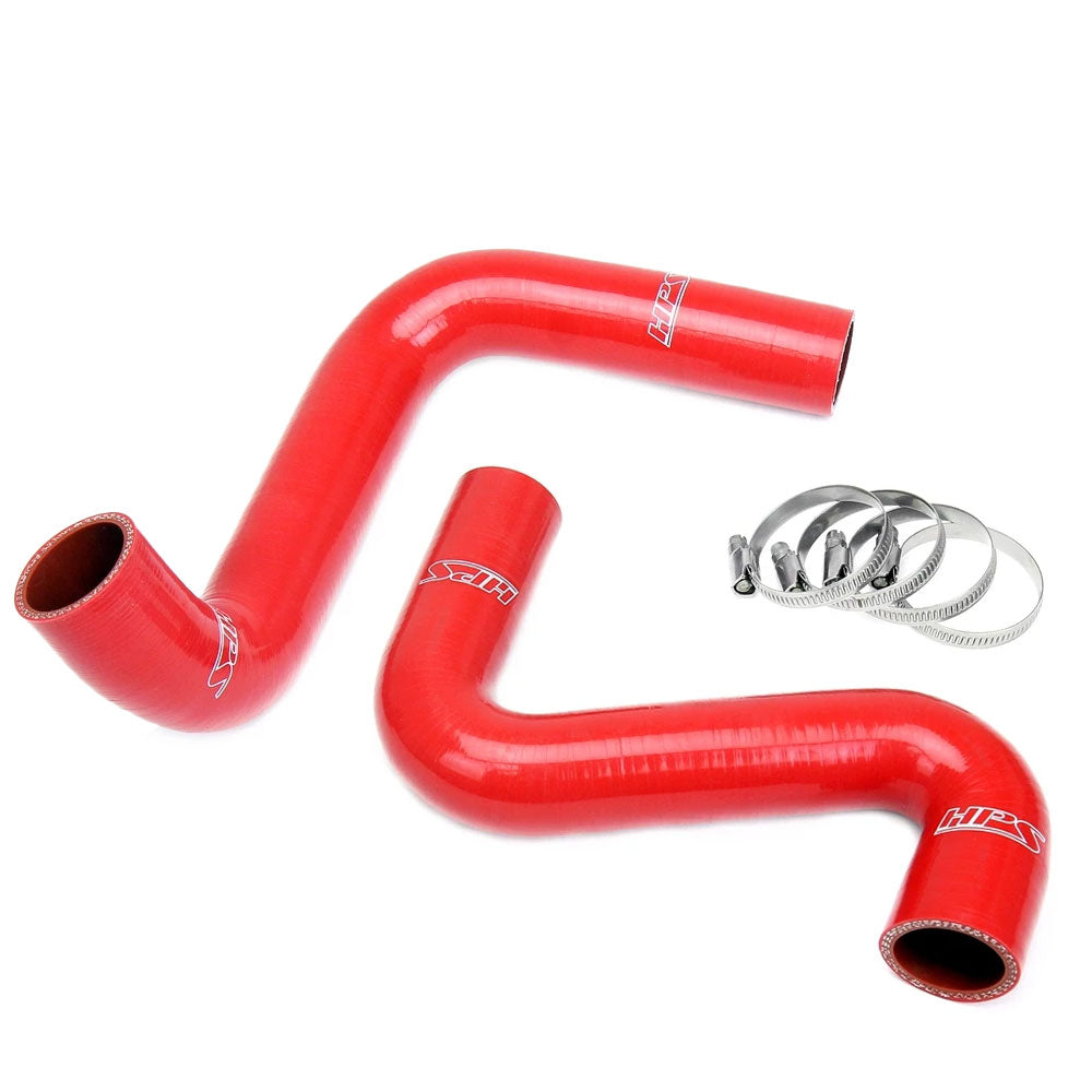 HPS Performance 57-2060-RED Silicone Radiator Hose Kit For Nissan 240SX LS Swap (SR20DET Radiator, 9 o'clock thermo, LS3/LS7 water pump)