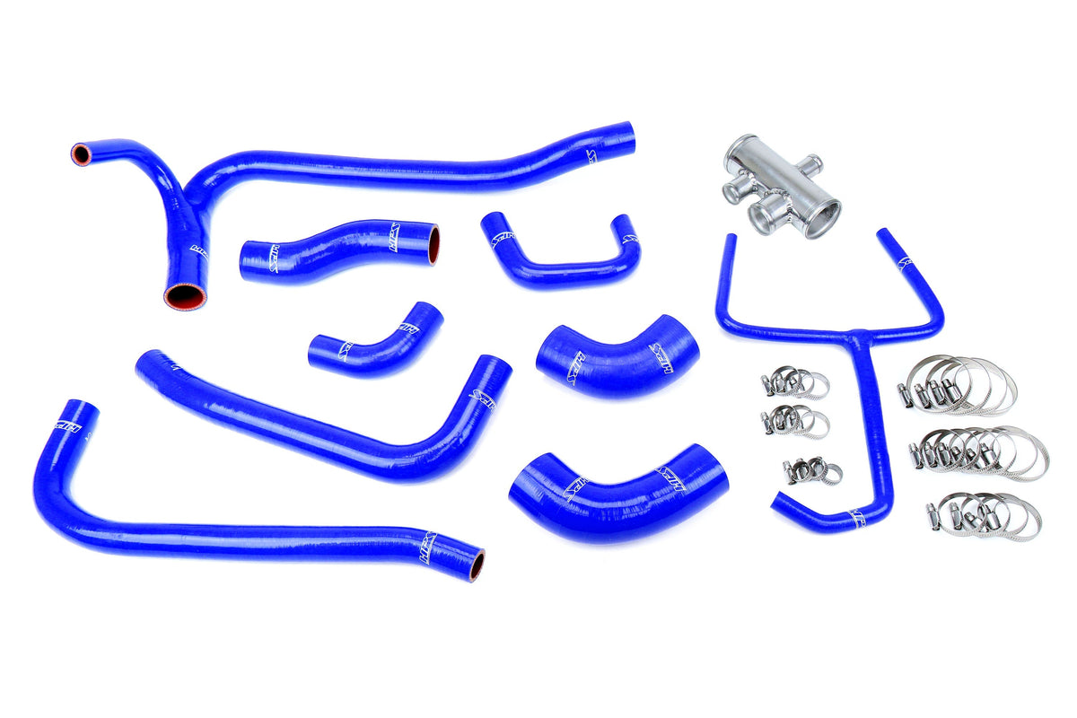 HPS Performance 57-2069-BLUE Silicone Radiator Coolant Hose Kit For 07-14 Ford Mustang GT500 5.4L 5.8L Supercharged
