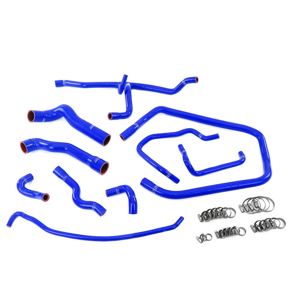 HPS Performance 57-2083-BLUE Silicone Radiator/Heater/Throttle Body/Expansion Tank Coolant Hose Kit For 92-95 BMW 325i 325is M50 E36