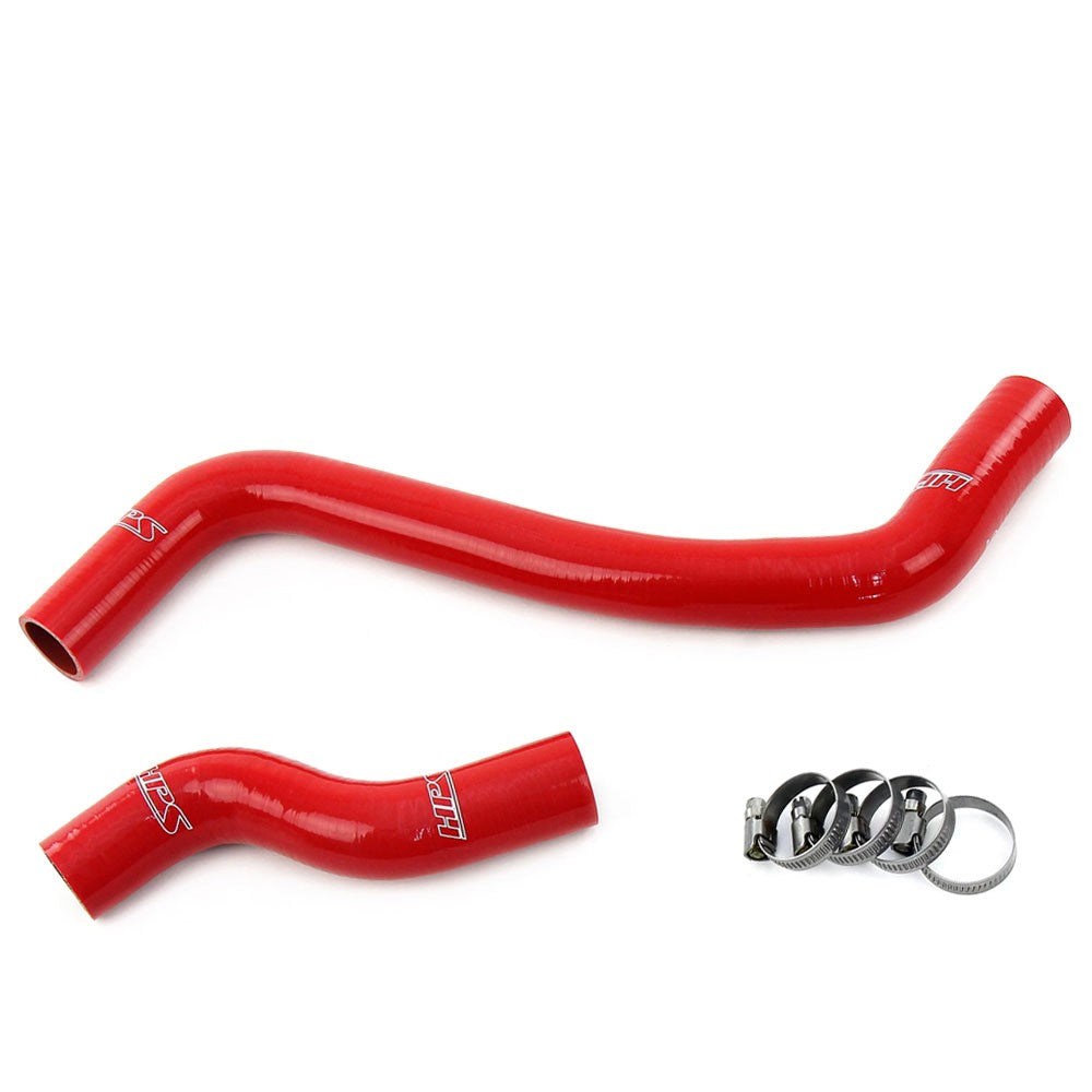 HPS Performance 57-2124-RED Silicone Radiator Coolant Hose Kit For 93-97 Toyota Corolla 1.6L
