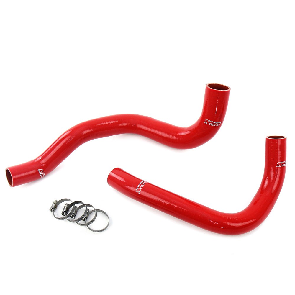 HPS Performance 57-2129-RED Silicone Coil Insert Radiator Coolant Hose Kit For 99-04 Jeep Grand Cherokee 4.0L I6