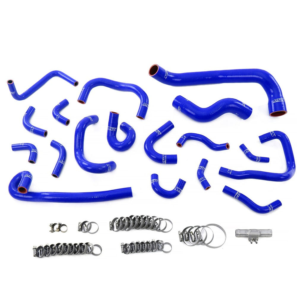 HPS Performance 57-2136-BLUE Silicone Radiator/Heater/Ancillary/Breather Hose Kit For 95-98 Nissan Skyline GTR R33 RB26DETT