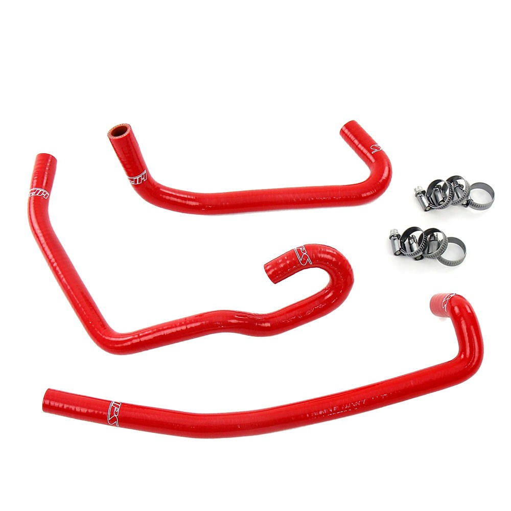 HPS Performance 57-2141H-RED Silicone Heater Coolant Hose Kit For 00-04 Toyota Tundra 3.4L