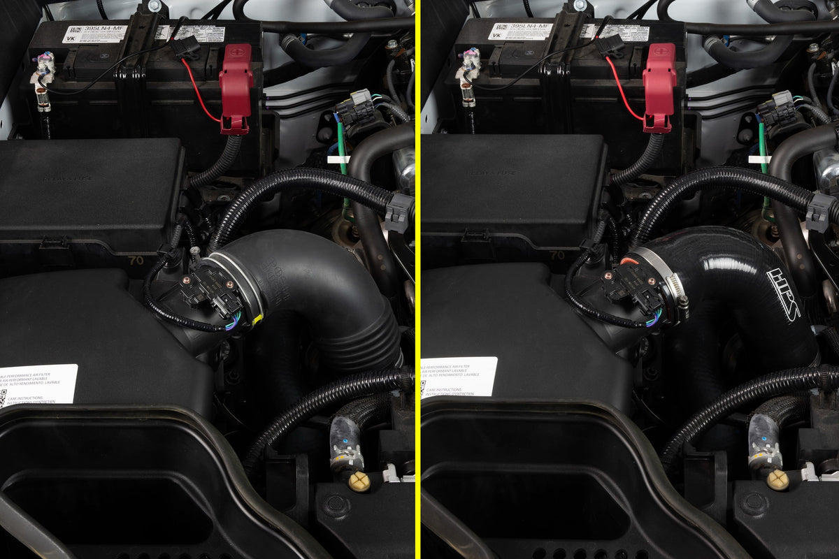 57-2207-BLK HPS Black Post MAF Air Intake Hose For 25+ 4Runner/24+ Land Cruiser/Tacoma 2.4T