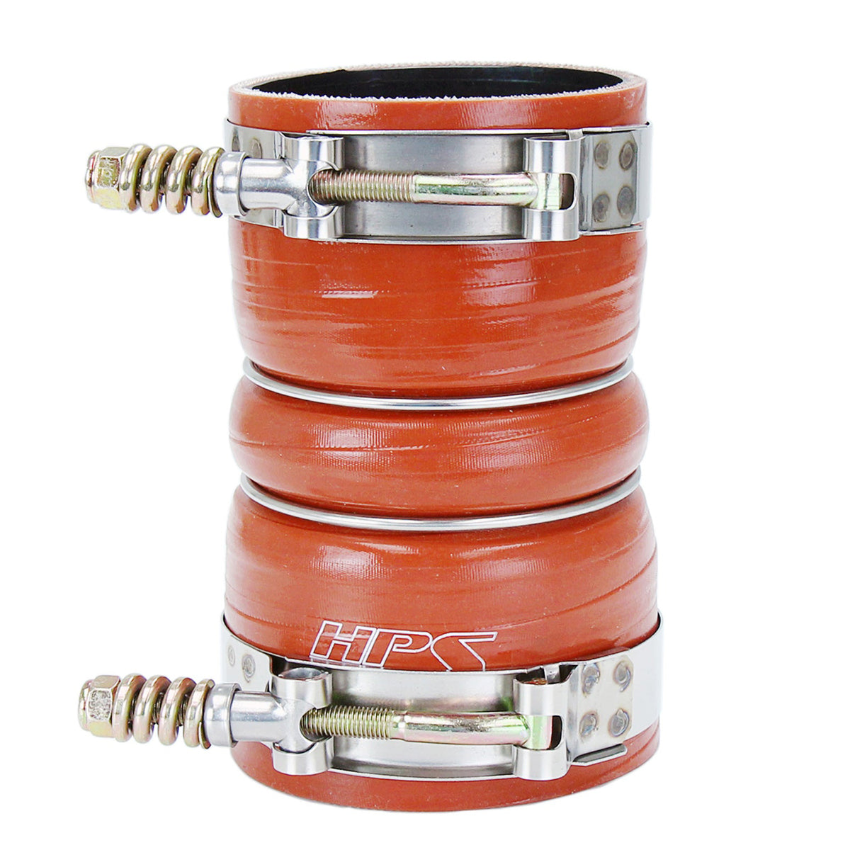 57-2226 HPS Orange Intercooler Boot Hose+Clamp For Super Duty 6.0/6.4/7.3 Diesel 57-2226