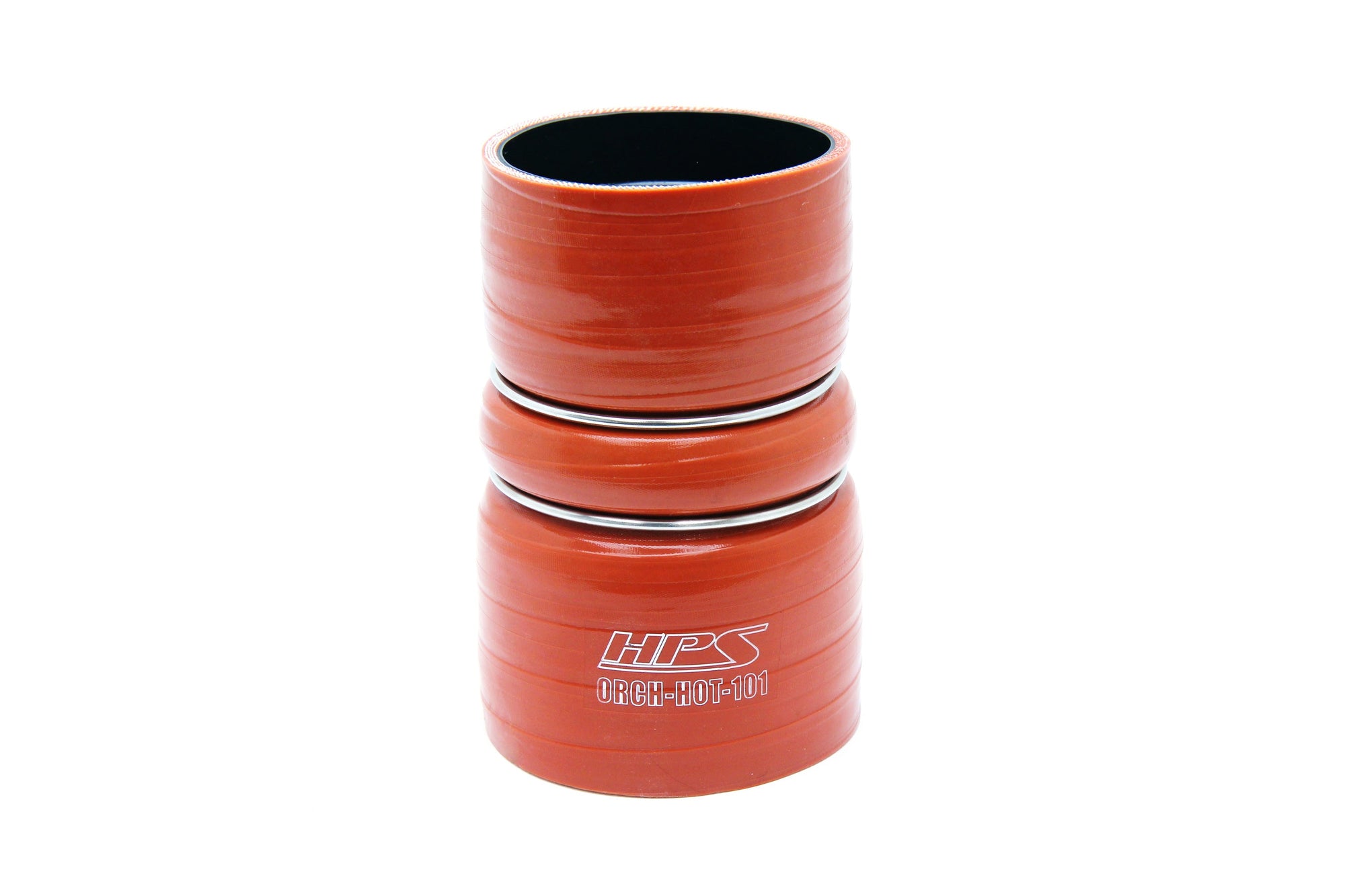 57-2226 HPS Orange Intercooler Boot Hose+Clamp For Super Duty 6.0/6.4/7.3 Diesel 57-2226