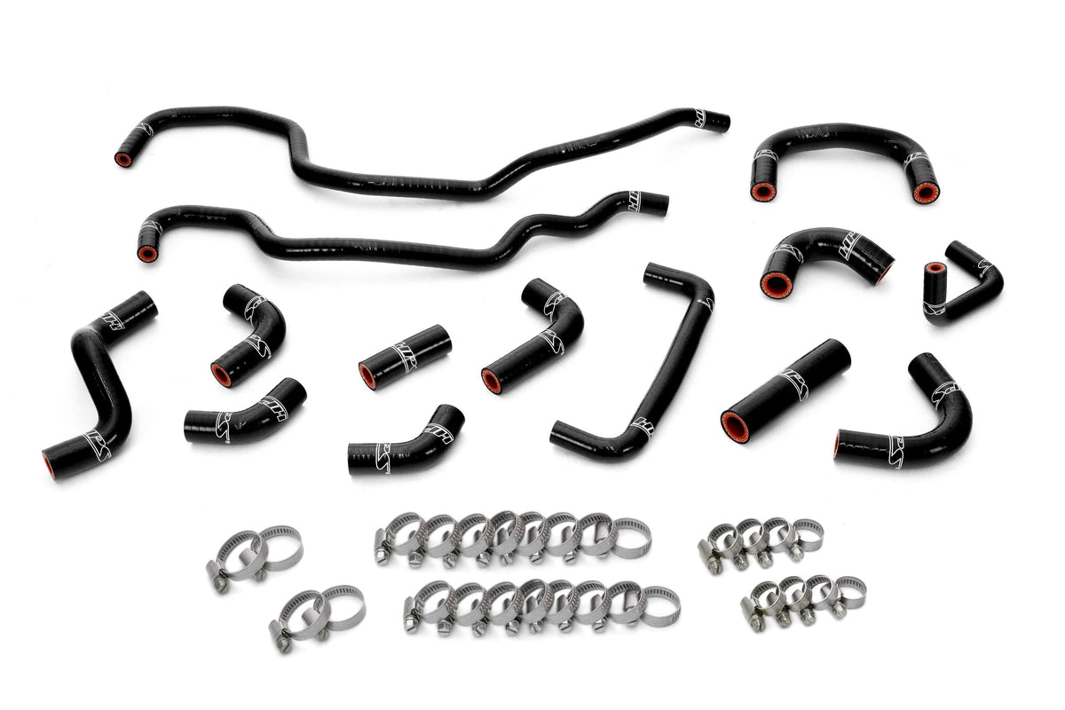 57-2256-BLK HPS Black Silicone Ancillary Coolant Hose Kit For 08-14 Subaru Impreza WRX STI