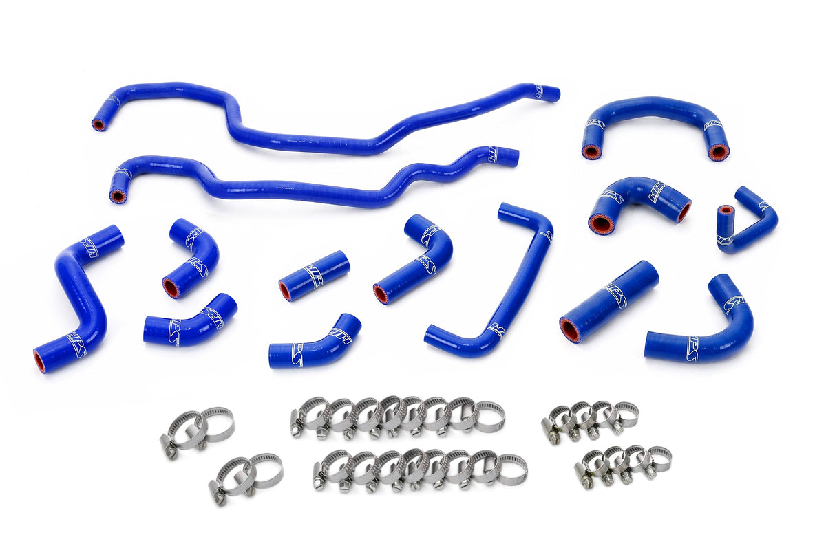 57-2256-BLUE HPS Blue Silicone Ancillary Coolant Hose Kit For 08-14 Subaru Impreza WRX STI