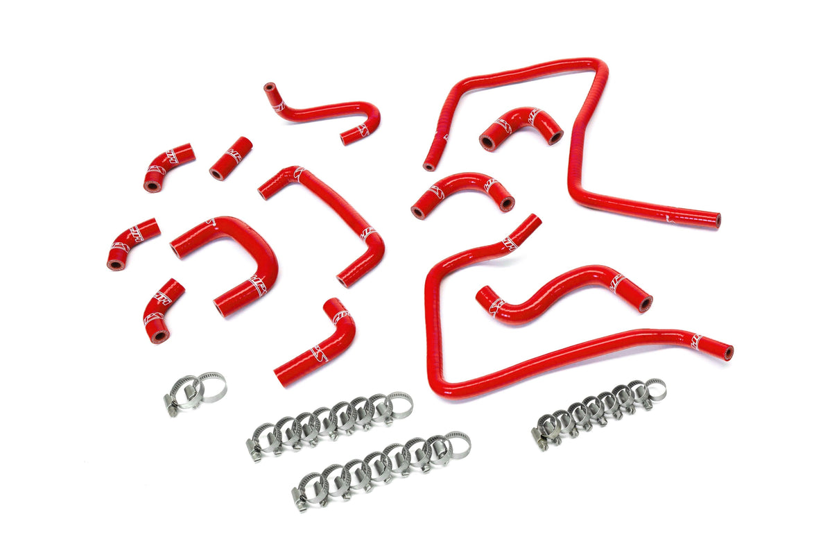 57-2303-RED HPS Red Silicone Ancillary Coolant Hose Kit For 04 Impreza WRX STI 2.5L Turbo