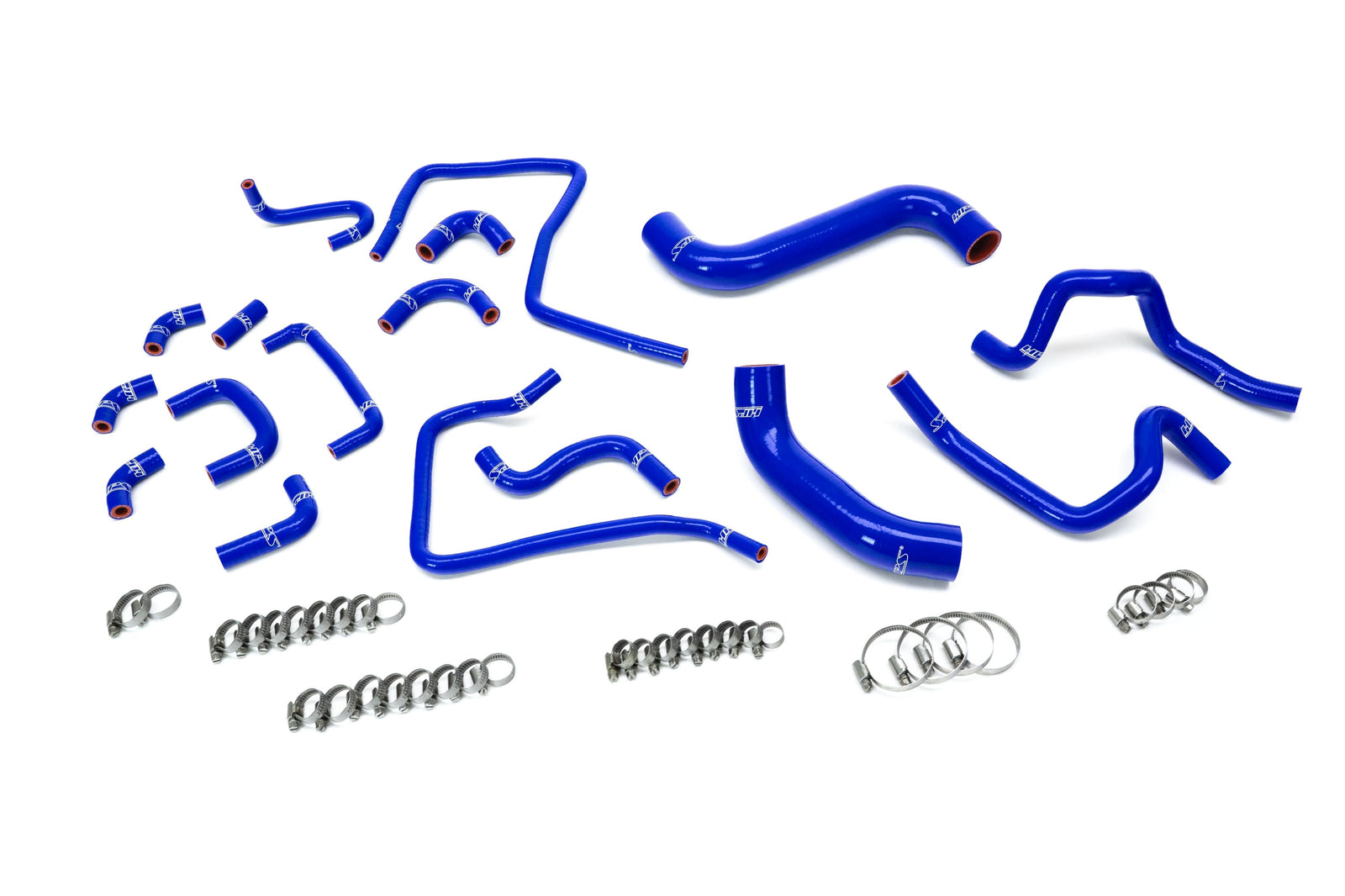 57-2304-BLUE HPS Blue Silicone Radiator Heater Ancillary Hose Kit For 04 Subaru WRX STI 2.5T