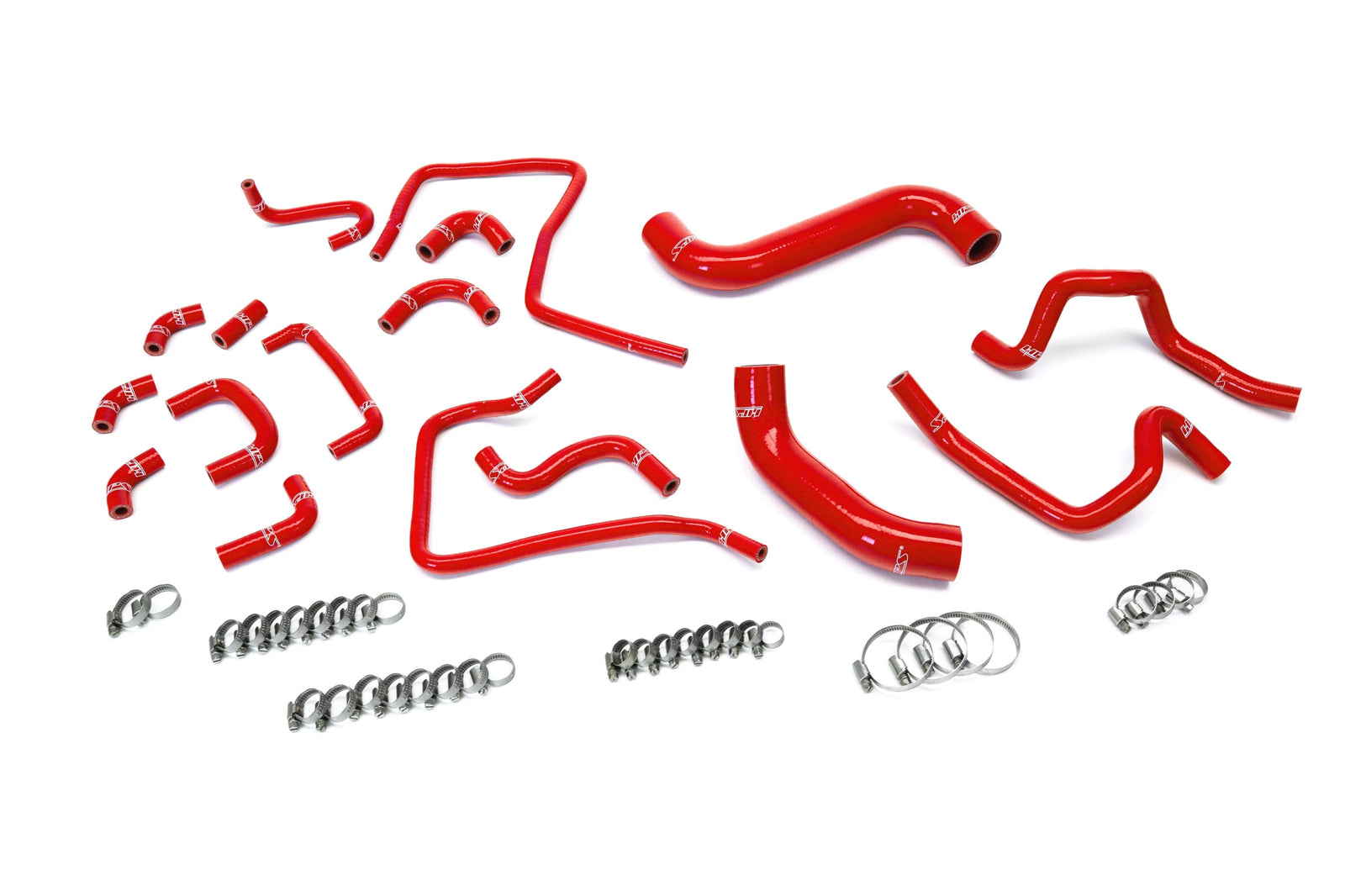 HPS Performance 57-2304-RED Silicone Radiator, Heater and Ancillary Coolant Hose Kit For 04 Subaru Impreza WRX STI 2.5L Turbo