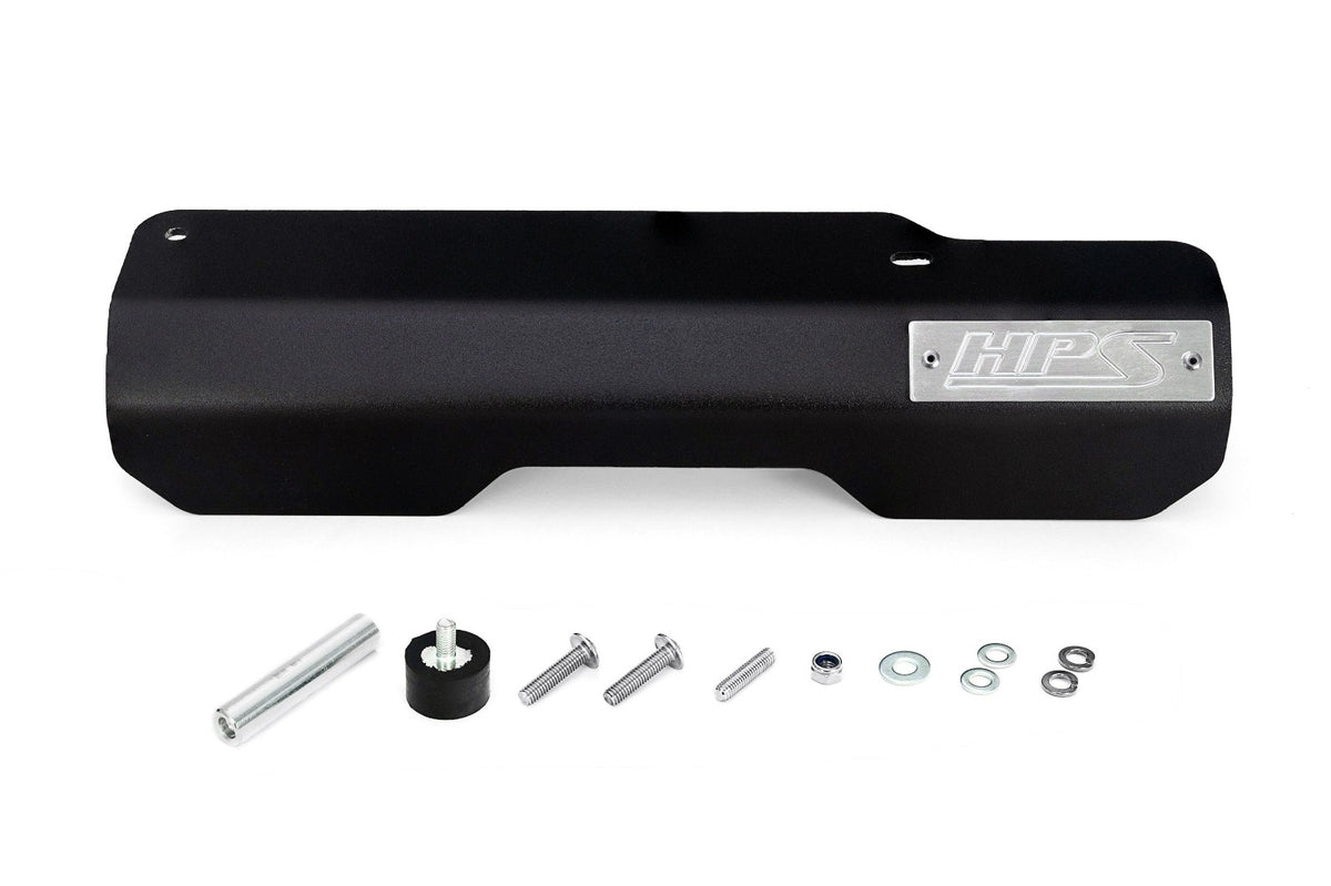 71-103WB HPS Black 1/8” Aluminum Engine Belt Cover For 22-24 Subaru WRX 2.4L Turbo VB 2nd