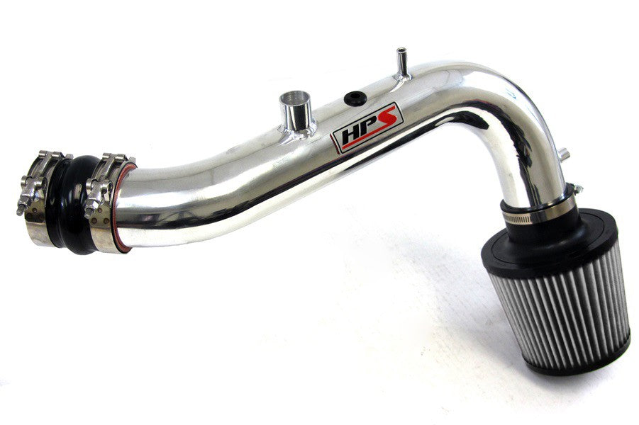 HPS Shortram Air Intake Kit with Filter for 03-06 Honda Element 2.4L L4 AWD/FWD SKU 827-106P, polished product view