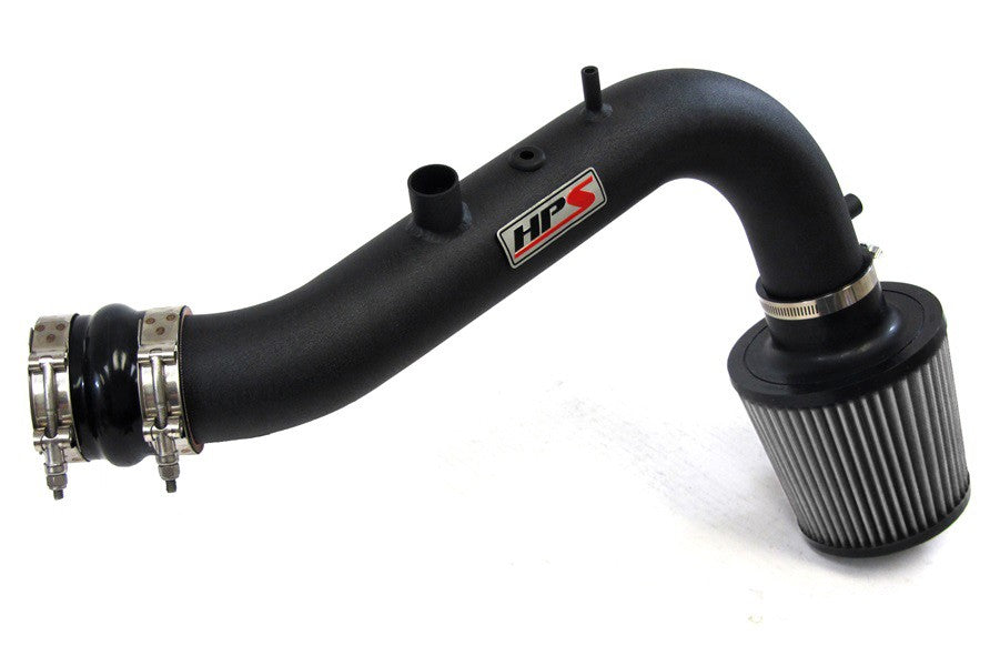 HPS Shortram Air Intake Kit with Filter for 03-06 Honda Element 2.4L L4 AWD/FWD SKU 827-106WB, wrinkle black product view