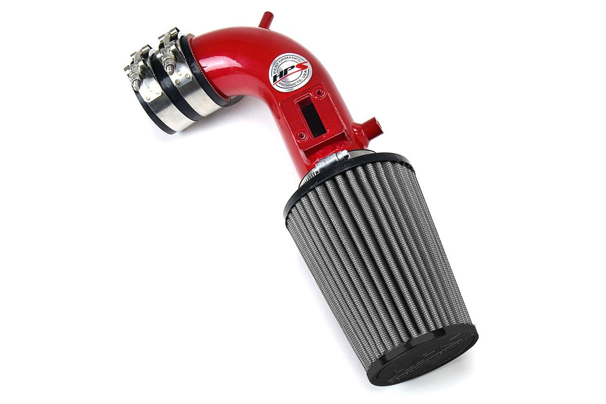HPS Shortram Air Intake Kit with Filter for 11-16 Honda CR-Z 1.5L Hybrid Coupe SKU 827-107R, red product view