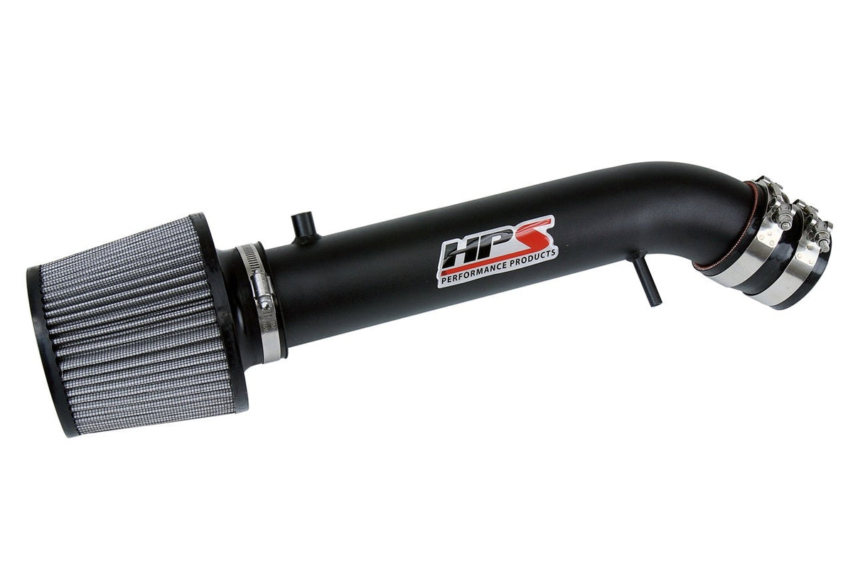 HPS Shortram Air Intake Kit with Filter for 92-95 Honda Civic EG B16 B18 D15 D16 SKU 827-109WB, wrinkle black product view
