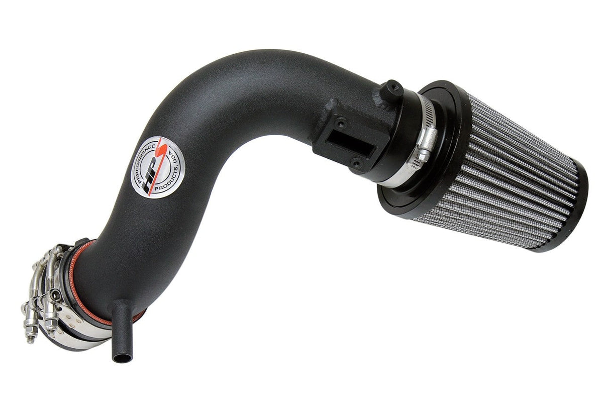 HPS Shortram Air Intake for 09-14 Nissan Cube 1.8L I4 Non-Turbo SKU 827-186WB, wrinkle black product view