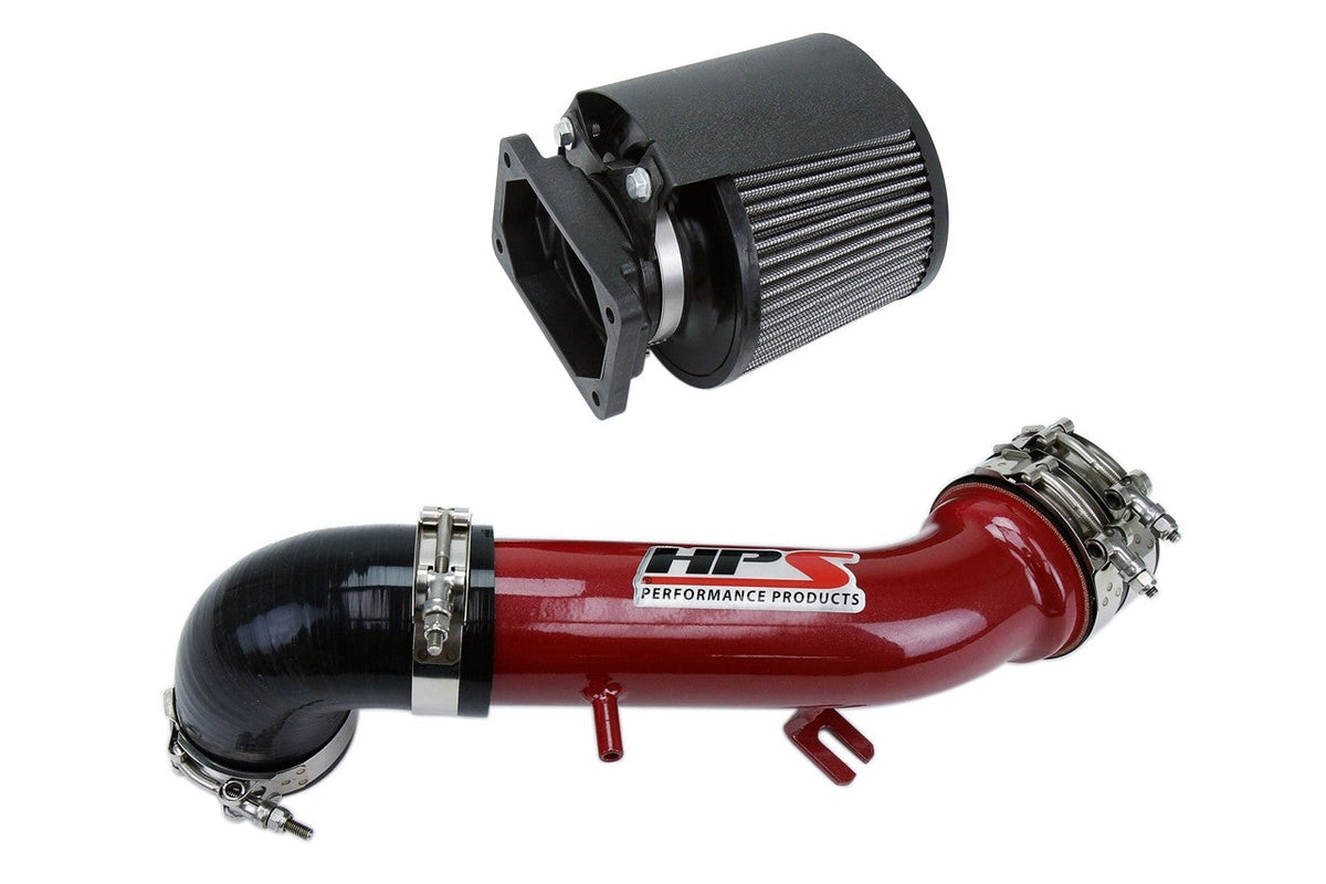 HPS Shortram Air Intake Heat Shield Kit for 00-05 Eclipse 3.0L V6 / 99-03 Galant / 01-03 Stratus R/T / Sebring SKU 827-423R, red product view