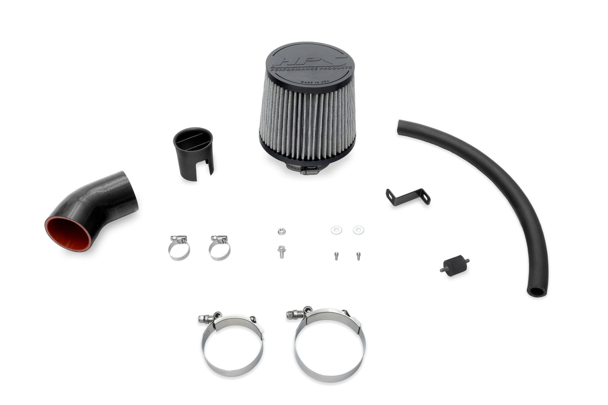 HPS Polish Shortram Air Intake Kit with Filter For 05-08 Toyota Corolla 1.8L 827-500P