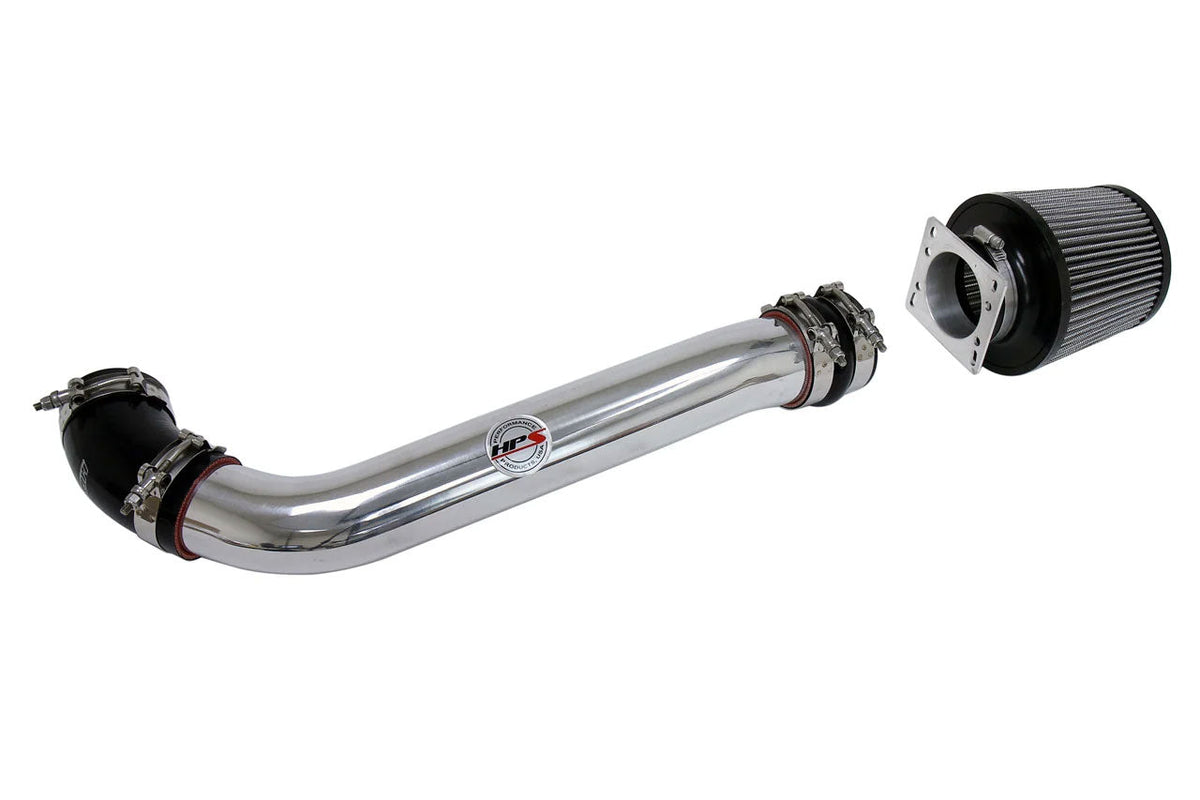 HPS Shortram Air Intake Kit for 89-95 Toyota Pickup 4Runner 2.4L 22RE SKU 827-514P, polished product view