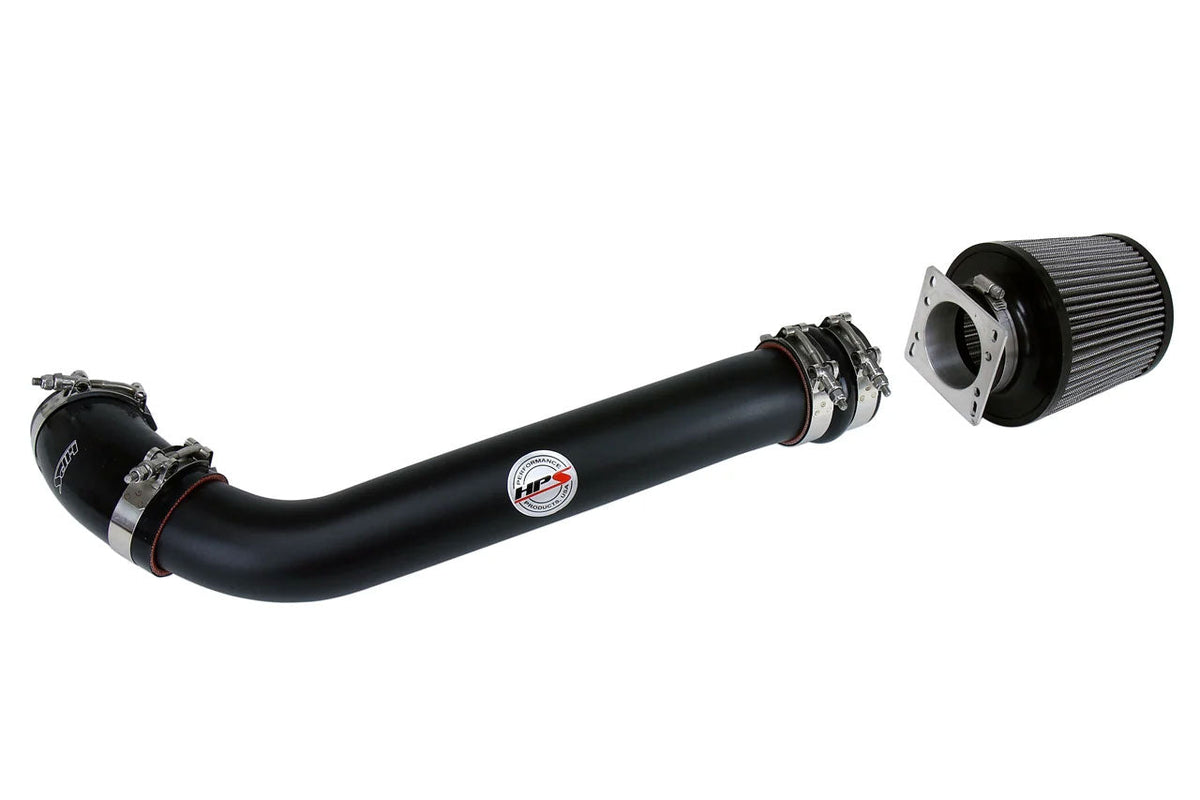 HPS Shortram Air Intake Kit for 89-95 Toyota Pickup 4Runner 2.4L 22RE SKU 827-514WB, wrinkle black product view