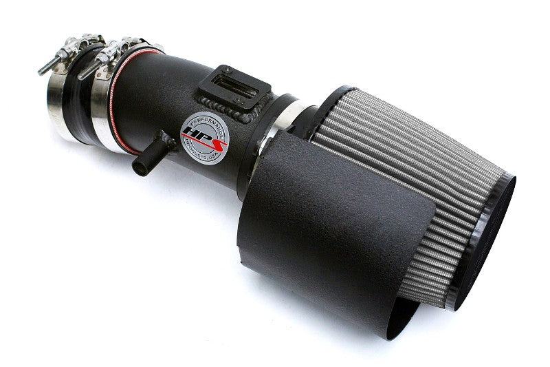 HPS Shortram Air Intake Heat Shield Kit for 09-14 Nissan Maxima 3.5L V6 SKU 827-533WB, wrinkle black product view
