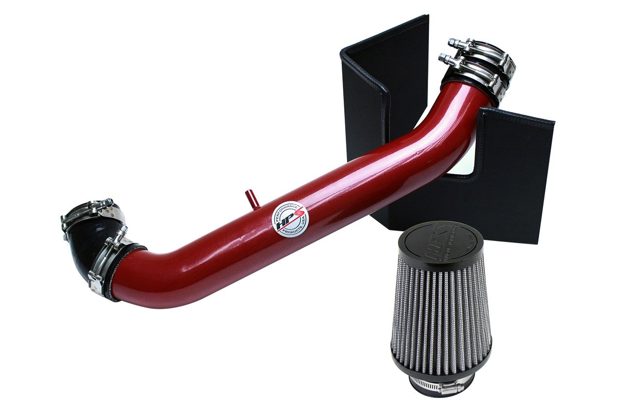 HPS Shortram Air Intake Heat Shield Kit for 99-05 Mazda Miata 1.8L Non Turbo SKU 827-537R, red product view