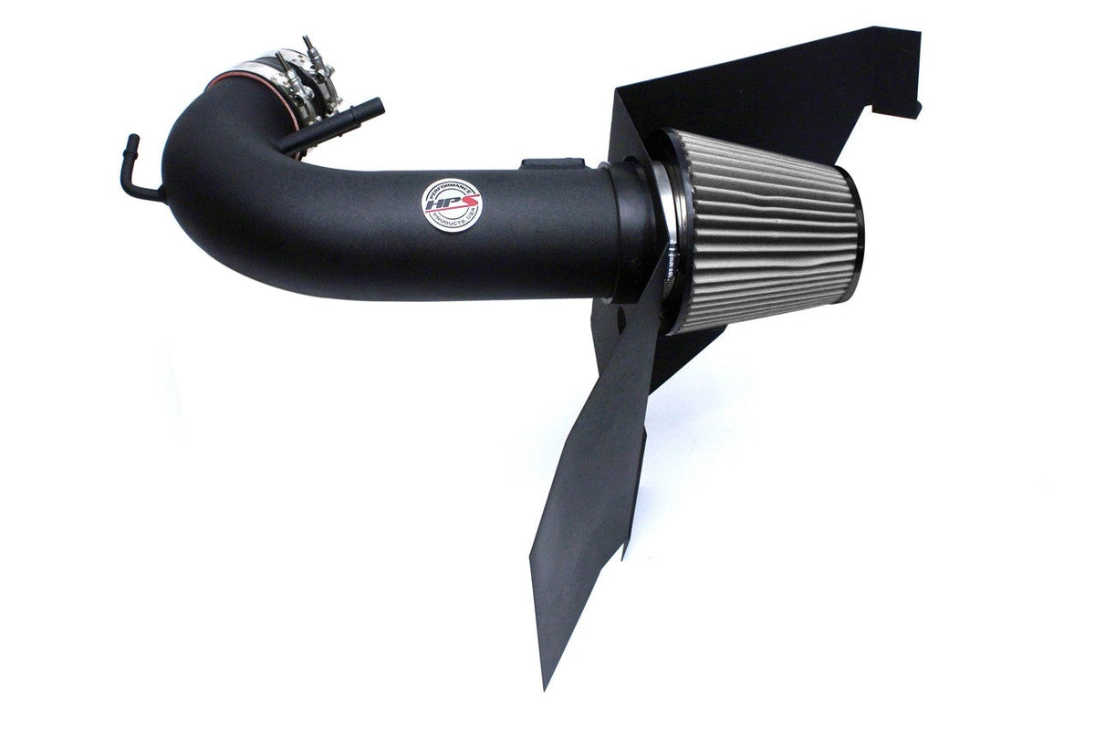 HPS Shortram Air Intake Heat Shield Kit for 15-17 Ford Mustang GT 5.0L V8 SKU 827-556WB, wrinkle black product view