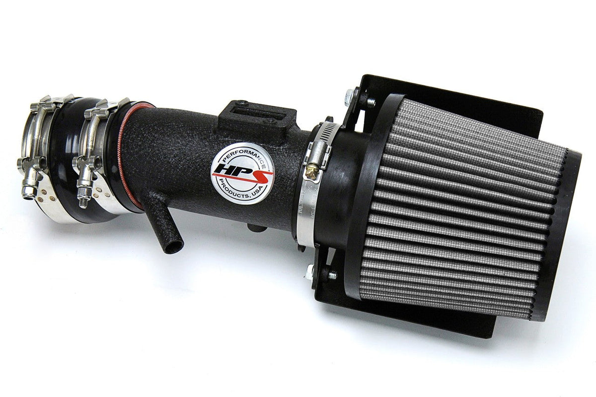 HPS Shortram Air Intake Heat Shield Kit for 07-12 Nissan Altima V6 3.5L SKU 827-572WB, wrinkle black product view