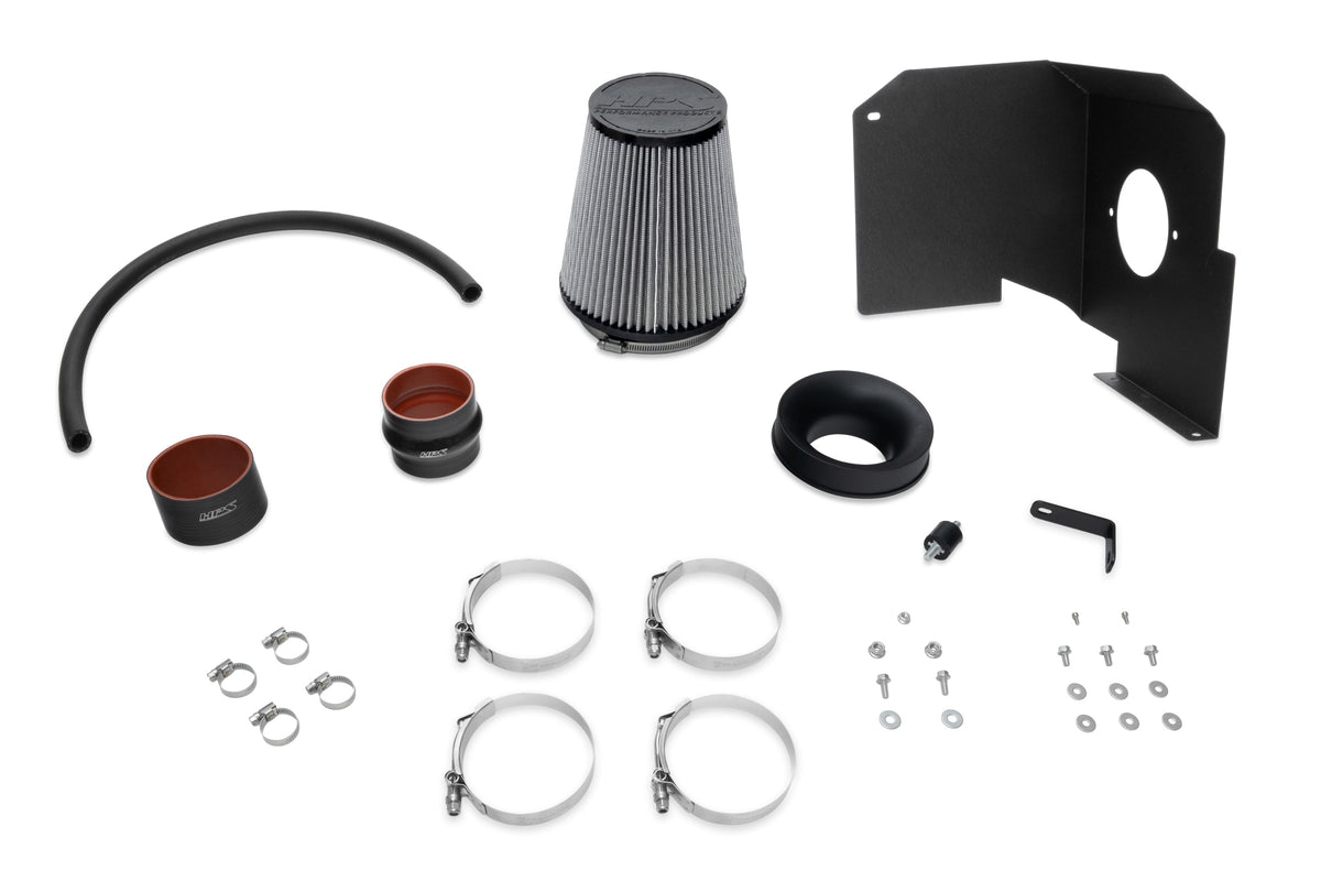 HPS Blue Shortram Air Intake Kit+Heatshield with Filter For 15-18 Chevrolet Suburban 1500 827-603BL