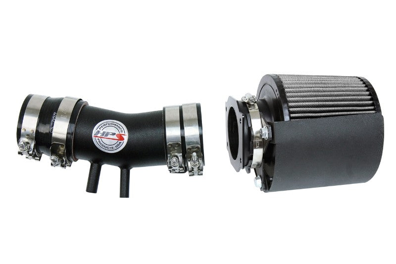 HPS Shortram Air Intake Heat Shield Kit for 99-04 Nissan Frontier / Xterra 3.3L V6 SKU 827-604WB, wrinkle black product view