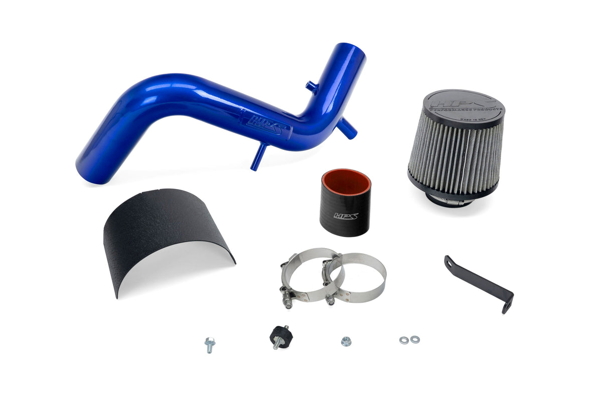 HPS Blue Shortram Air Intake Kit with Filter For 13-17 Hyundai Veloster 1.6L Turbo Air Intake Systems 827-605BL