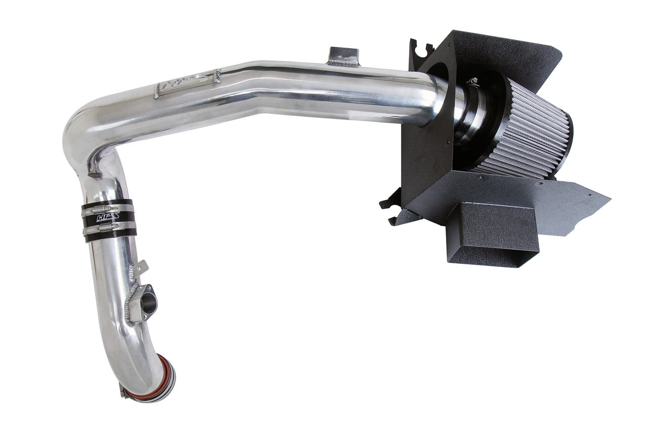 HPS Shortram Air Intake Heat Shield Kit for 11-13 BMW 335i 3.0L Turbo N55 SKU 827-628P, polished product view