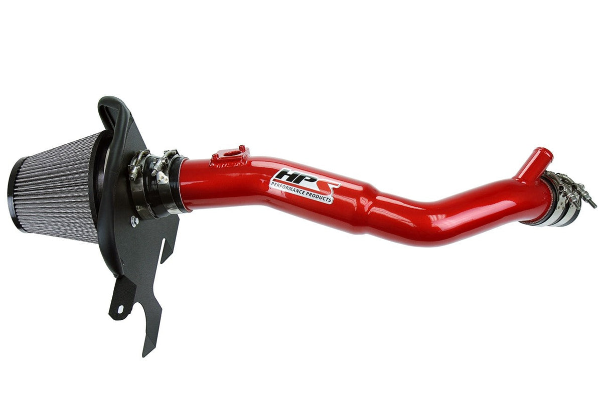 HPS Shortram Air Intake Heat Shield Kit 16+ Lexus IS GS RC 2.0L Turbo 8AR-FTS SKU 827-633R, red product view