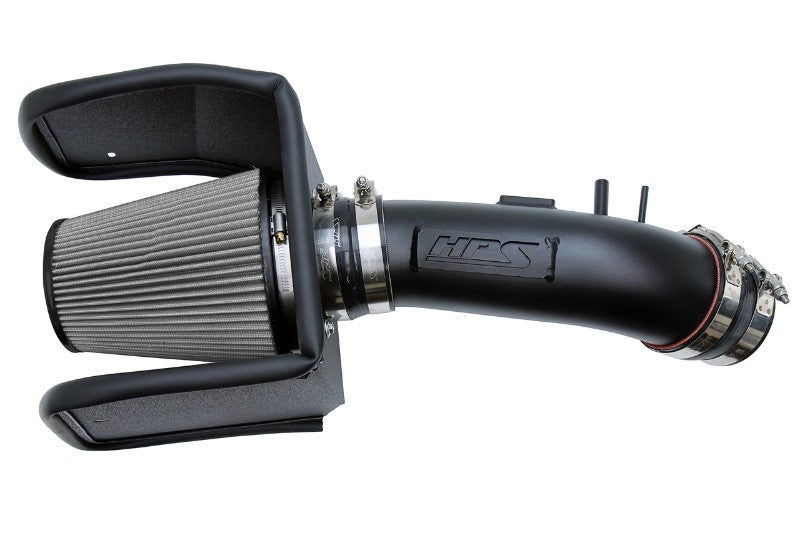 HPS Shortram Air Intake Heat Shield Kit 08-18 Toyota Land Cruiser / Lexus LX570 5.7L V8 SKU 827-635WB, wrinkle black product view