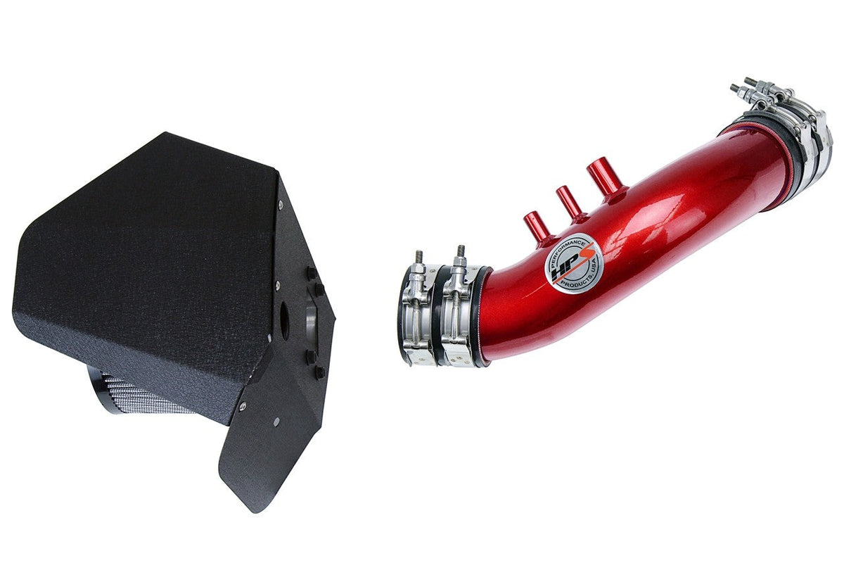 HPS Shortram Air Intake Heat Shield Kit 89-95 Toyota 4Runner / Pickup 3.0L V6 SKU 827-636R, red product view