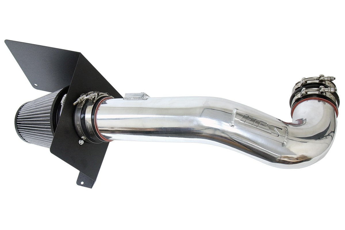 HPS Shortram Air Intake Heat Shield Kit 09-14 GM Truck SUV V8 Escalade Tahoe Yukon SKU 827-667P, polished product view