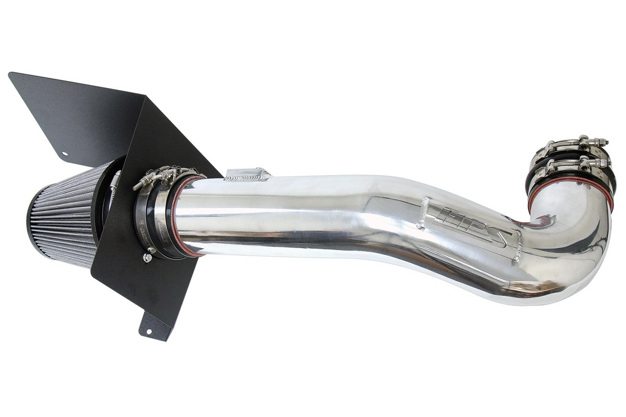HPS Shortram Air Intake Heat Shield Kit 09-14 GM Truck SUV V8 Escalade Tahoe Yukon SKU 827-667P, polished product view