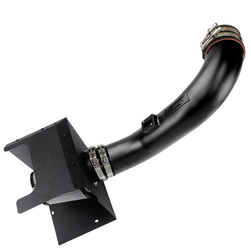 HPS Shortram Air Intake Heat Shield Kit for 17-19 Silverado Sierra 2500HD 3500HD 6.6L Duramax L5P SKU 827-674WB, wrinkle black product view
