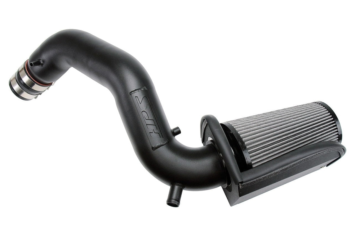 HPS Shortram Air Intake Heat Shield Kit for 19+ Hyundai Veloster 1.6L Turbo JS SKU 827-678WB, wrinkle black product view