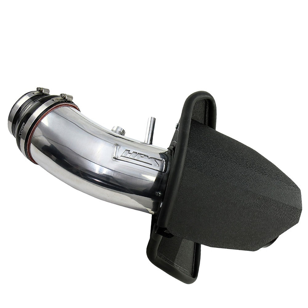 HPS Shortram Air Intake Heat Shield Kit for 19-23 Dodge Charger SRT Hellcat 6.2L SKU 827-681P, polished product view