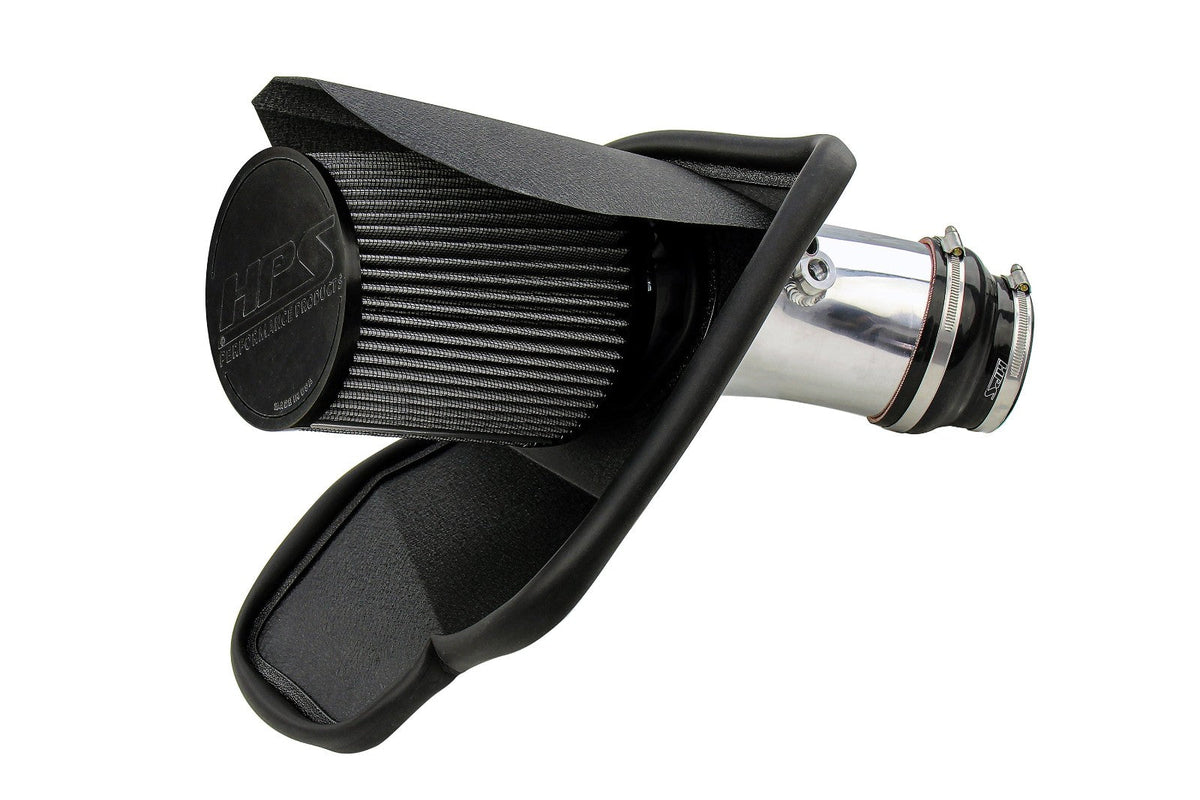 HPS Shortram Air Intake Heat Shield Kit for 19-23 Dodge Charger SRT Hellcat 6.2L SKU 827-681P, polished alternate product view