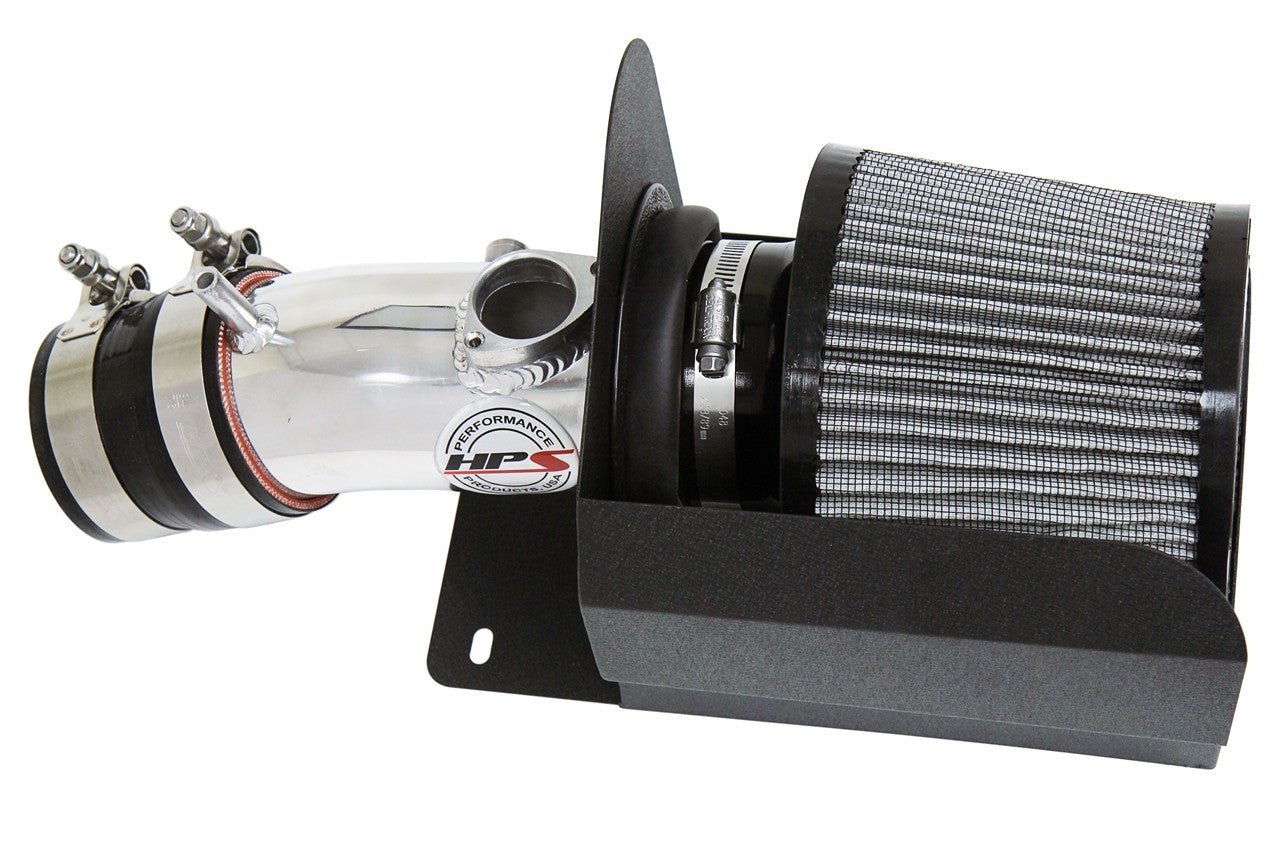 HPS Shortram Air Intake Heat Shield Kit for 13-18 Mazda Mazda3 2.0L Skyactiv SKU 827-686P, polished product view