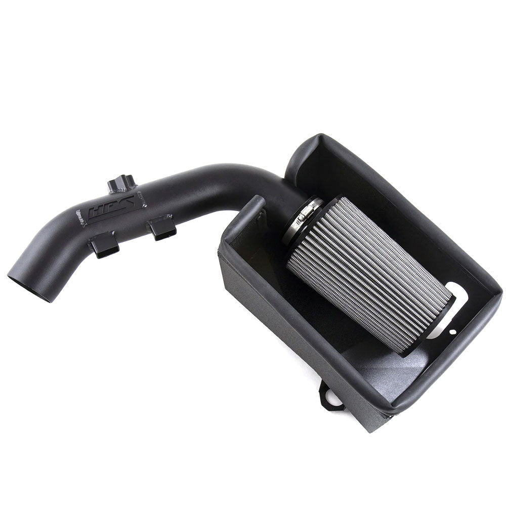 HPS Shortram Air Intake Heat Shield Kit for 12-19 BMW 640i Gran Coupe Turismo 3.0L N55 Turbo F06/F12/F13 SKU 827-698WB, wrinkle black product view