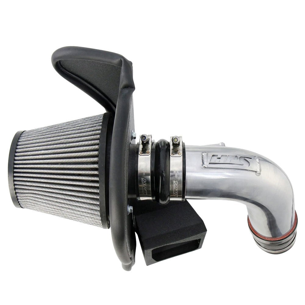 HPS Shortram Air Intake Heat Shield Kit for 19-23 BMW X5 / 20-23 X6 / 19-22 X7 3.0L B58 SKU 827-702P, polished product view