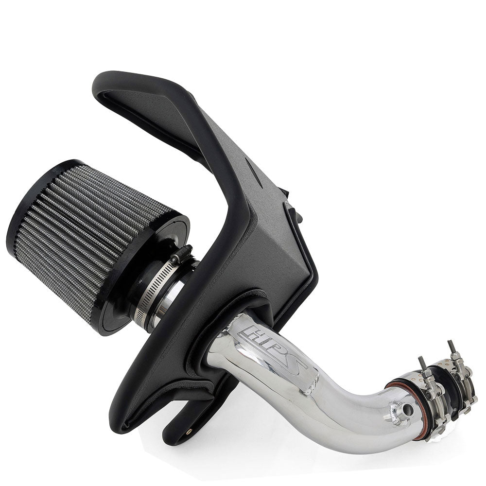 HPS Polish Shortram Air Intake Kit w/Heat Shield For 16-19 Chevrolet Cruze 1.4L Turbo (D2LC)