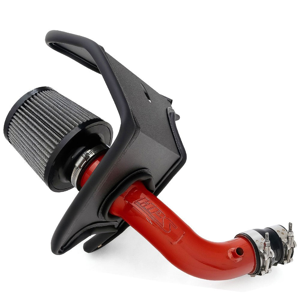 HPS Shortram Air Intake Heat Shield Kit for 16-19 Chevrolet Cruze 1.4L Turbo D2LC SKU 827-709R, red product view